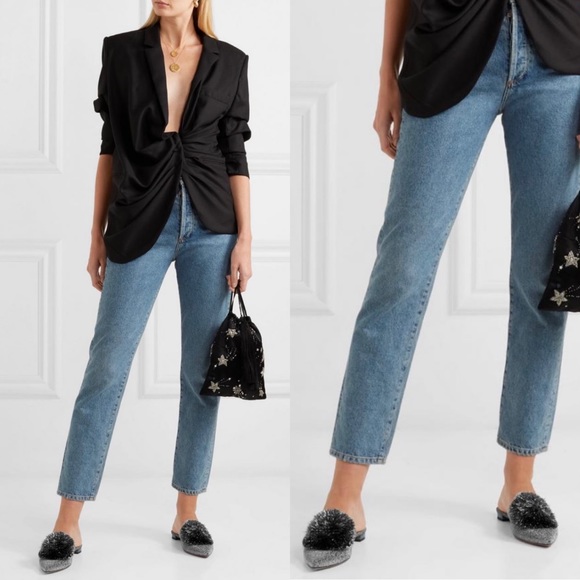 Aquazzura Powder Puff Pompom metallic silver lurex flat mules slippers size 36 - Picture 3 of 16